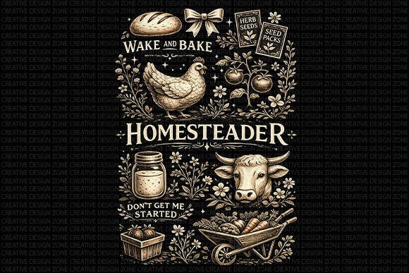 Download Homesteader Farm Vintage PNG - Vintage Collection