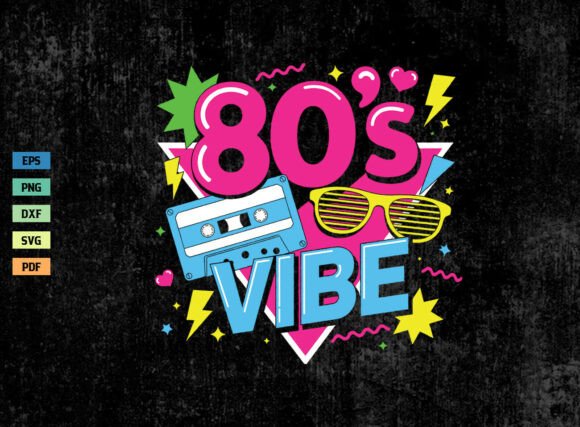 Download Retro 80s Vibe Vintage Shirt SVG PNG - Vintage Collection