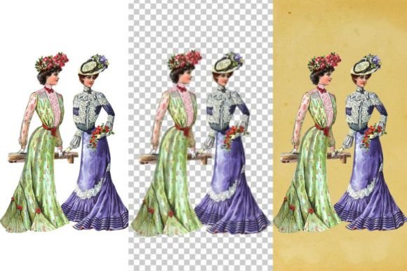 Download Vintage French Fashion Wall Art Print - Vintage Collection