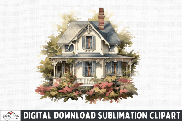 Download Vintage House PNG Clipart - Vintage Collection