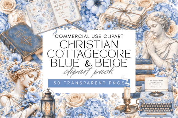Download 30 Christian Vintage Watercolor Clipart - Vintage Collection