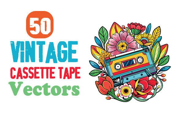 Download Vintage Cassette Tape Vector Bundle - Vintage Collection