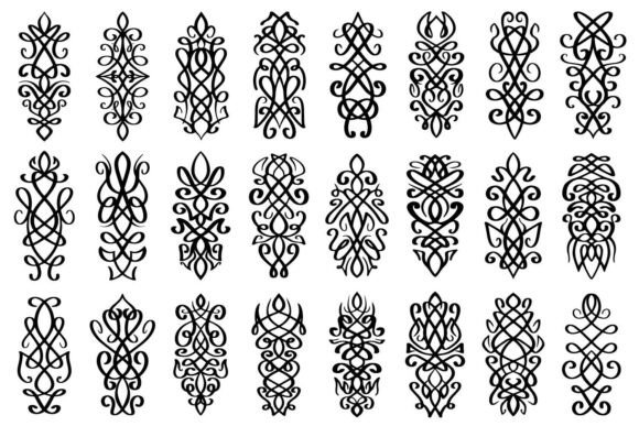 Download Abstract Calligraphic Vintage Designs - Vintage Collection