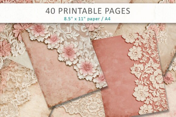 Download Shabby Chic Lace Digital Paper - Digital paper Collection