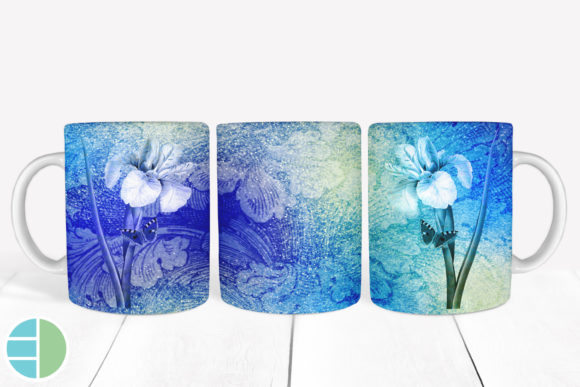 Download Mug Sublimation Vintage Flower Designs - Vintage Collection