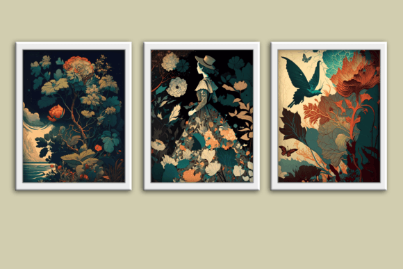 Download Vintage Floral Wallpaper Wall Art Prints - Vintage Collection