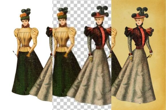 Download Vintage French Fashion Wall Art Print - Vintage Collection