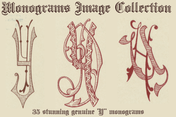 Download Vintage Monograms Y - Vintage Collection