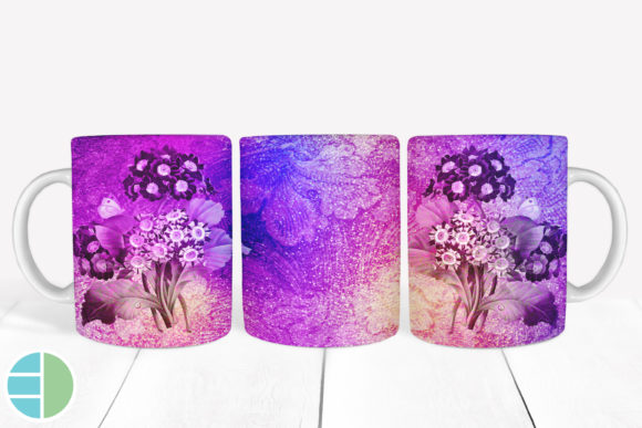 Download Mug Sublimation Vintage Flower Designs - Vintage Collection