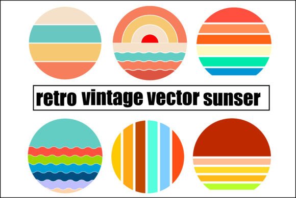 Download Retro Vintage Vector Sunset - Vintage Collection