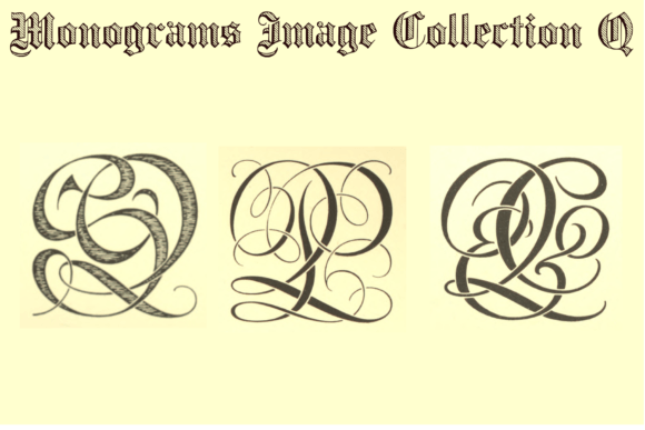 Download Vintage Monograms Q - Vintage Collection