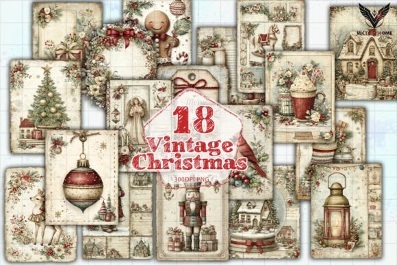 Download Vintage Christmas Clipart PNG - Vintage Collection