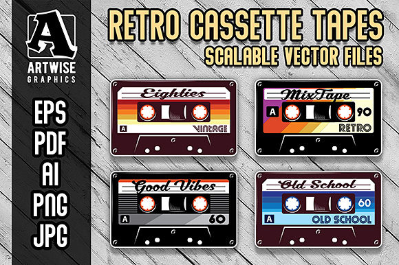 Download Retro Vintage Cassette Tapes - Vintage Collection