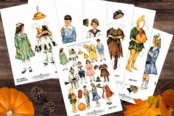 Download Vintage Betty Bonnet Paper Dolls - Vintage Collection