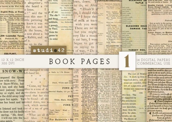 Download Vintage Book Pages, Old Journal Sheets - Vintage Collection